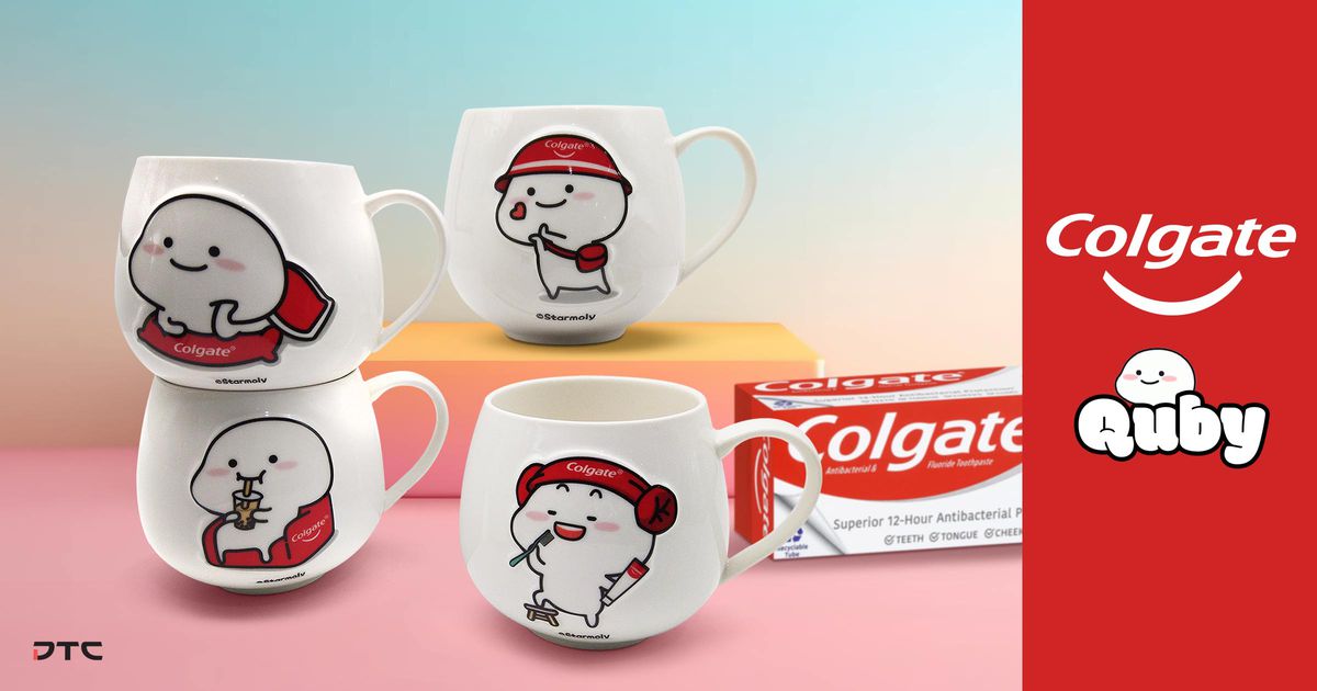 Licensed Character: Colgate x Quby Promotional Ceramic Mugs