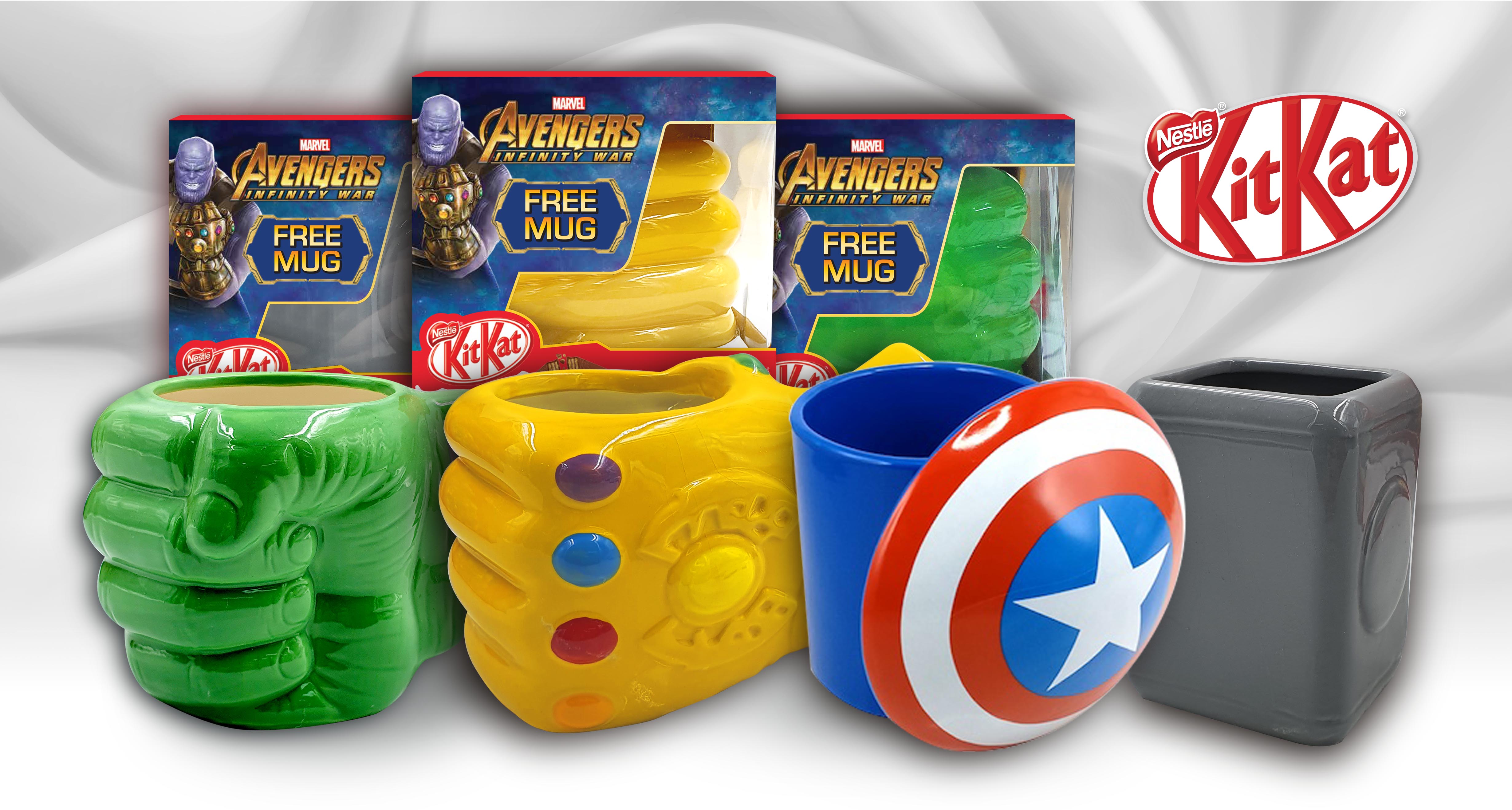 Kit Kat Marvel Mugs