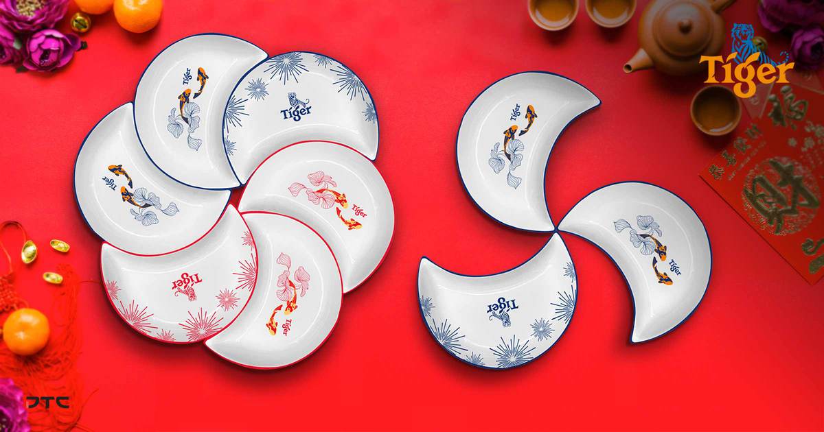 Heineken CNY Reunion Dish Plate Set — Festive Promotional Merchandise